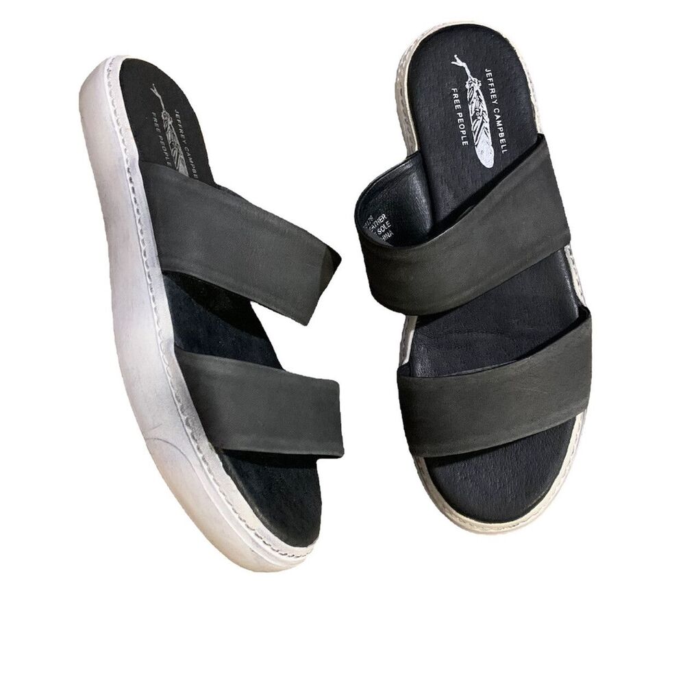 Free People platform Slip On Strap Slide Sandals